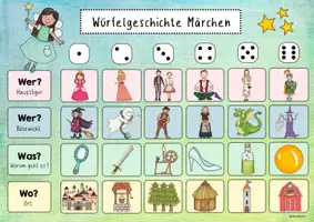 Vorschau - Arbeitsblätter - Würfelgeschichten Märchen - Seite 2