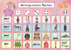 Vorschau - Arbeitsblätter - Würfelgeschichten Märchen - Seite 3