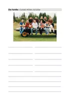 Vorschau - Arbeitsblätter - DaZ A1 Thema Familie/ Possessivartikel sein/ ihr - Deckblatt