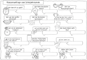 Vorschau - Arbeitsblätter - Klassenumfrage zum Schuljahresende - Seite 3