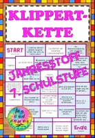 Vorschau - Spiele - Wiederholung - Jahresstoff - Deutsch 7. Klasse - Deckblatt