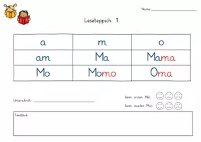 Vorschau - Aufgabenkarten - Leseteppiche anhand der Lektüre Flex und Flora 1: Arbeitsblätter & Elternbrief (Grundschrift) - Deutsch - Kl. 1 - Seite 2