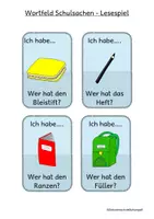 Vorschau - Spiele - Wortfeld: Schulsachen Lesespiel - Seite 2