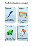 Vorschau - Spiele - Wortfeld: Schulsachen Lesespiel - Seite 3