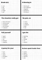 Aperçu - Jeux - Quiz sur les idiomes et dictons (anglais) - Page 1