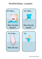 Vorschau - Spiele - Wortfeld Körper Lesespiel - Seite 3