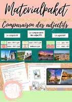 Vorschau - Stundenentwürfe - Materialpaket: La comparaison des adjectifs (Comparatif/Superlatif) - Deckblatt