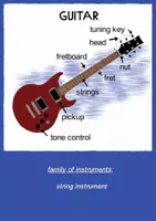 Aperçu - Cartes / Images - Instruments Flash Cards (anglais) - Page 1