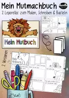 Vorschau - Arbeitsblätter - Mein Mutbuch / 2 DIY Mutmacher Leporello mit Growth Mindset/ Mutmachbuch - Seite 1