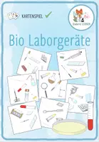 Vorschau - Spiele - Bio Laborgeräte – "Wer sieht es zuerst?" schnelles Kartenspiel - Deckblatt