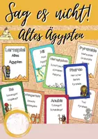 Vorschau - Spiele - Spiel: Sag est nicht! - Geschichte: Altes Ägypten - Deckblatt