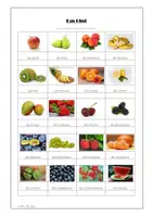 Vorschau - Arbeitsblätter - DaF/DaZ: Wortschatz_ Das Obst - Seite 1