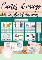 Vorschau - Präsentationen/Tafelbilder - Cartes d'images: Le pluriel des noms (Tafelmaterial) #edukilights22 - Deckblatt