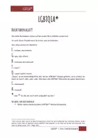 Vorschau - Aufgabenkarten - Was ist LGBTQIA*? Reihe / Projektarbeit / Infotexte - Deckblatt