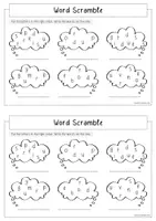 Vorschau - Arbeitsblätter - Englisch AB Feelings word scramble - 4 Versionen - Seite 2