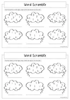 Vorschau - Arbeitsblätter - Englisch AB Feelings word scramble - 4 Versionen - Seite 3
