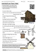 Vorschau - Arbeitsblätter - Lernposter + Arbeitsblatt "Mühle" + Onlineübung & MP3 + Mindmap + Infografik - Seite 1