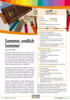 Vorschau - Stundenentwürfe - Materialpaket: Sommer, endlich Sommer - Orff- und Boomwhackers-, Ukulele- und Soundbellowsspielsätze - Deckblatt