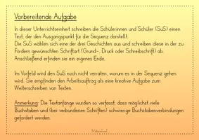 Vorschau - Stundenentwürfe - Kreativer Schreibanlass/Abschreibübung (Unterrichtseinheit zur Schriftpflege) - Seite 2