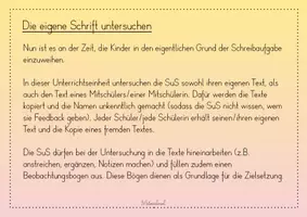 Vorschau - Stundenentwürfe - Die eigene Schrift untersuchen (Unterrichtseinheit zur Schriftpflege) - Grundschrift - Seite 2