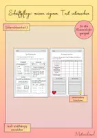Vorschau - Stundenentwürfe - Die eigene Schrift untersuchen (Unterrichtseinheit zur Schriftpflege) - Grundschrift - Deckblatt