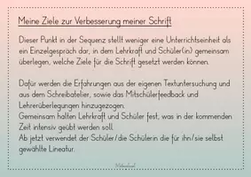 Vorschau - Arbeitsblätter - Sich selbst Ziele setzen (Material zur Schriftpflege) - Seite 2