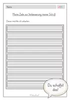 Vorschau - Arbeitsblätter - Sich selbst Ziele setzen (Material zur Schriftpflege) - Seite 3