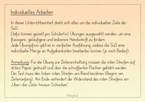 Vorschau - Stundenentwürfe - Schöner schreiben: Individuelle Übungen (Unterrichtseinheit zur Schriftpflege) - Lateinische Ausgangsschrift - Seite 2