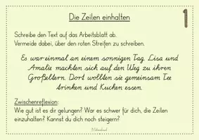 Vorschau - Stundenentwürfe - Schöner schreiben: individuelle Übungen (Unterrichtseinheit zur Schriftpflege) - Schulausgangsschrift - Seite 3