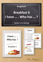Vorschau - Spiele - Lesespiel: I have ... . Who has ... ? - English breakfast II - Deckblatt