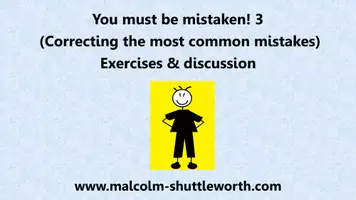 Vorschau - Präsentationen/Tafelbilder - You must be mistaken 3 (Correcting the most common mistakes) - Deckblatt