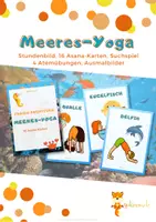 Vorschau - Stundenentwürfe - Yoga Paket ,Unter dem Meer' - Stundenbild & Entspannung - Deckblatt