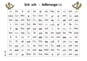 Vorschau - Stationenlernen - Adlerauge "Sch sch" - Druckschrift farbig - Seite 3