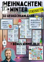 Vorschau - Spiele - 40 Gesprächskarten zu Weihnachten - SPENDENAKTION - Deckblatt