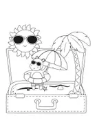 Vorschau - Mal- und Bastelvorlagen - XXL-Malbuch - 100 Urlaubsbilder - Seite 1