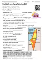 Vorschau - Arbeitsblätter - Lernposter + Arbeitsblatt "Nahostkonflikt" + Onlineübung & MP3 + Mindmap + Infografiken - Seite 1