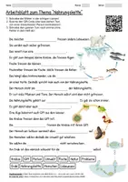 Vorschau - Arbeitsblätter - Lernposter + Arbeitsblatt "Nahrungskette" + Onlineübung & MP3 + Mindmap + Infografik - Seite 1