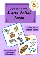Vista previa - Juegos / Gamificación - ¿Qué es lo mismo? - El arca de Noé - juego - Portada
