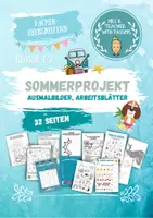 Vorschau - Arbeitsblätter - Sommerprojekt - Deckblatt