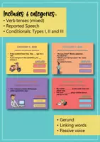 Aperçu - Jeux - English Grammar Trivia Game - 8th grade (Anglais) - Page 3