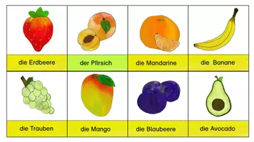 Vorschau - Fördermaterial/Inklusion - Obst und Gemüse - Wortschatz Karten, Wortschatzarbeit - Seite 2