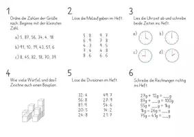 Vorschau - Arbeitsblätter - Mathevitamine, Ende 2./Anfang 3.Klasse, Jahresstoff - Seite 3