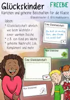 Vorschau - Mal- und Bastelvorlagen - Glückskinder Aktion - geheime Botschaft / Nachricht FREEBIE - Deckblatt