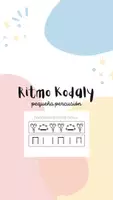 Vista previa - Hojas de trabajo - Ritmos Kodaly + Percusion (pegatinas) - Portada
