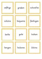 Vorschau - Spiele - Zuordnungskarten Adjektivdeklination mit unbestimmten Artikel im Akkusativ - Seite 3