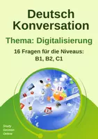 Vorschau - Arbeitsblätter - 1 Sprechanlass - Über das digitale Zeitalter sprechen - Internet, online, Digitalisierung, Sprechanlässe daf, daz, Konversation B1, B2, C1, Deutsch, Sprechübung - Deckblatt