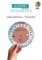 Vorschau - Anderer Materialtyp - Drehscheibe Adjektivendungen - Zur Selbstüberprüfung - Deckblatt