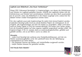 Vista previa - Hojas de trabajo - Lapbook zum Bilderbuch "Das Feuer-Farbenteuer" - página 3