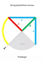 Vorschau - Mal- und Bastelvorlagen - Pythagoras: Anwendung im Kegel - Papiermodell (Quadrama) - Seite 2