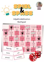 Vorschau - Spiele - Brettspiel: Adjektivdeklination - print & digital - Deckblatt